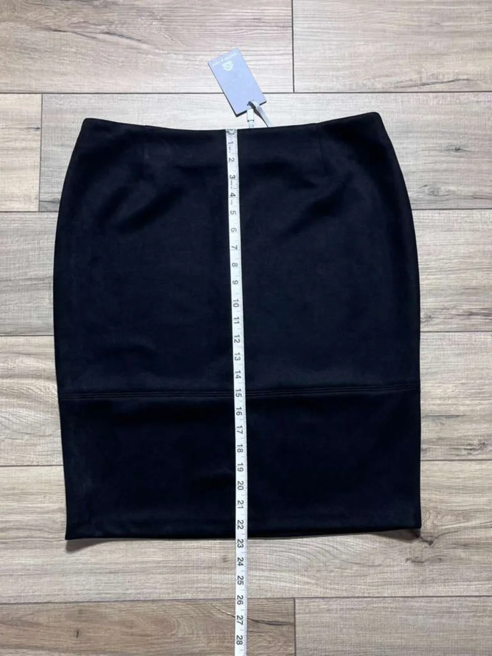 Preston & York  Womens Esmeralda Pencil Skirt Size 12 Black Soft As Suede